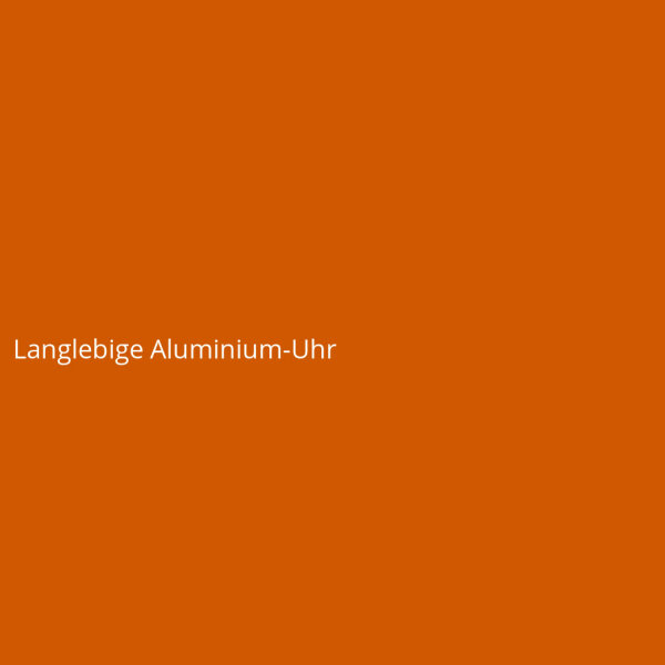 Langlebige Aluminium-Uhr