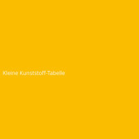 Kleine Kunststoff-Tabelle