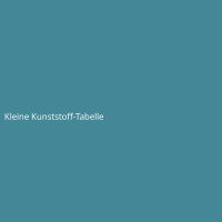 Kleine Kunststoff-Tabelle