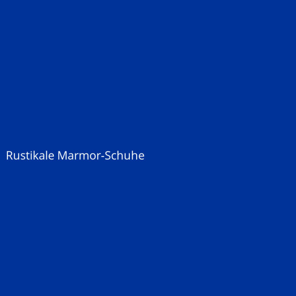 Rustikale Marmor-Schuhe