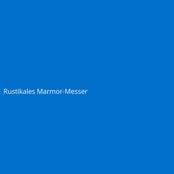 Rustikales Marmor-Messer