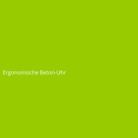 Ergonomische Beton-Uhr