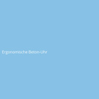 Ergonomische Beton-Uhr