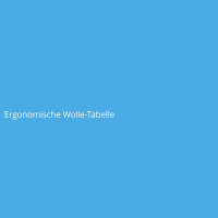 Ergonomische Wolle-Tabelle