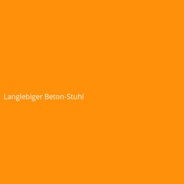 Langlebiger Beton-Stuhl