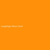 Langlebiger Beton-Stuhl